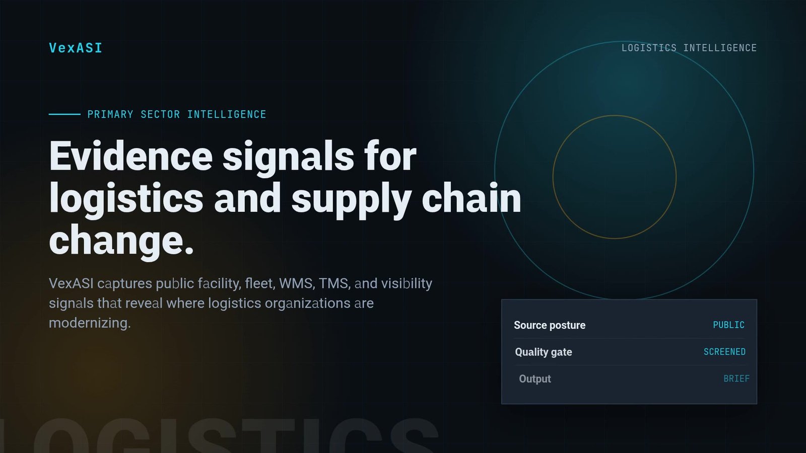 Logistics VexASI Signaling promo still